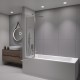 Шторка для ванны RGW Screens SC-11 100 см прозрачное стекло, профиль хром