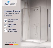Душевой уголок RGW 060814229-11 120x90 см, стекло прозрачное 5 мм, профиль хром, коллекция Passage