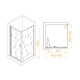 Душевой уголок RGW PA-142B (PA-21B + Z-050-5B) 800х900 стекло прозрачное, профиль черный 