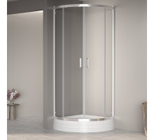 Душевой уголок RGW 06085588-11 80x80 см, стекло прозрачное 6 мм, профиль хром, коллекция Passage
