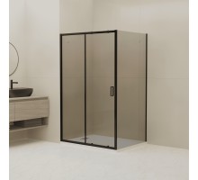Душевой уголок RGW 060913328-34 120x80 см, стекло тонированное 6 мм, профиль черный, коллекция Classic