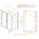 Душевой уголок RGW 060913359-41 150x90 см, стекло cora 6 мм, профиль хром, коллекция Classic