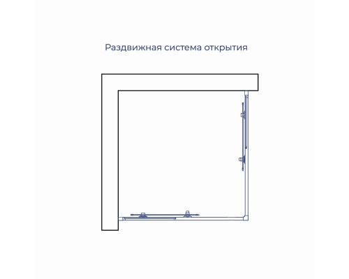 Душевой уголок RGW Classic CL-36 800x800  стекло рифленое, профиль хром 