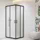 Душевой уголок RGW Classic CL-36B 900x900  стекло рифленое, профиль черный 