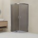 Душевой уголок RGW Classic CL-56 800x800 стекло тонированное, профиль хром 