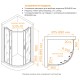 Душевой уголок RGW Classic CL-56 900x900  стекло тонированное, профиль хром 