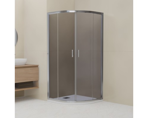 Душевой уголок RGW Classic CL-56 900x900  стекло тонированное, профиль хром 