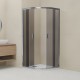 Душевой уголок RGW Classic CL-56 900x900  стекло тонированное, профиль хром 