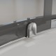 Душевой уголок RGW Classic CL-56 900x900  стекло тонированное, профиль хром 