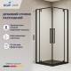 Душевой уголок RGW SV-33 B 900х900 стекло прозрачное, профиль черный 