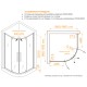 Душевой уголок RGW SV-53-B 1000*1000 стекло прозрачное , профиль черный 