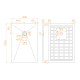 Душевой поддон RGW Stone Tray 80x120 см прямоугольный Графит \ Серый искусственный камень высота 2.5 см