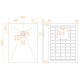Душевой поддон RGW Stone Tray 90x120 см прямоугольный Графит \ Серый искусственный камень высота 2.5 см