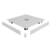 Душевой поддон RGW Stone Tray 90x90 см квадратный Белый искусственный камень высота 2.5 см