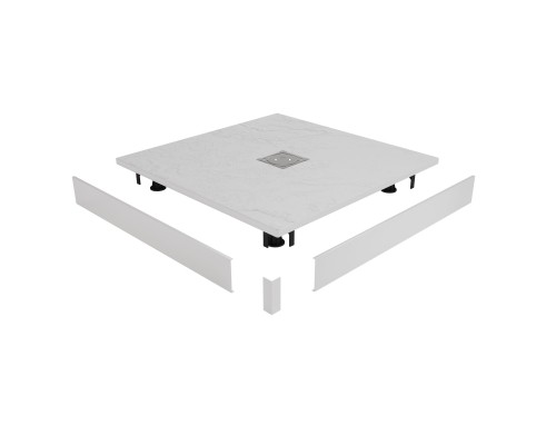 Душевой поддон квадратный RGW ST-W белый искусственный камень cерия Stone Tray (90*90*2,5) 16152099-01