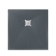 Душевой поддон квадратный RGW ST-G графит \ серый искусственный камень cерия Stone Tray (100*100*3,0) 16152100-02
