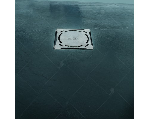 Душевой поддон RGW Stone Tray 70x100 см прямоугольный Графит \ Серый искусственный камень высота 2.5 см