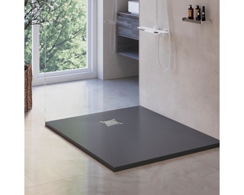 Душевой поддон RGW Stone Tray 70x100 см прямоугольный Графит \ Серый искусственный камень высота 2.5 см