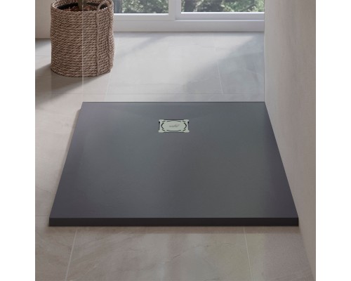 Душевой поддон RGW Stone Tray 70x100 см прямоугольный Графит \ Серый искусственный камень высота 2.5 см