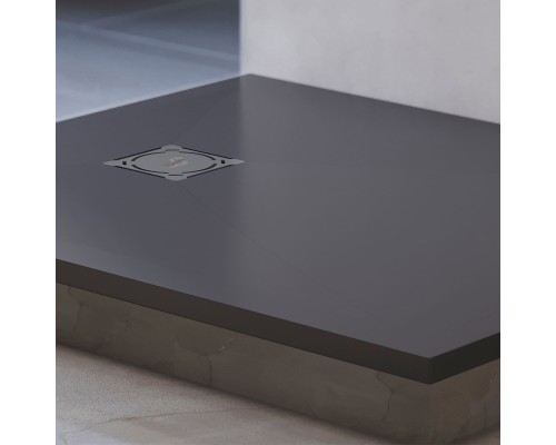 Душевой поддон RGW Stone Tray 70x130 см прямоугольный Графит \ Серый искусственный камень высота 2.5 см
