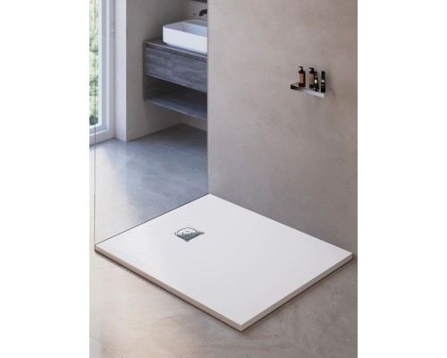 Душевой поддон прямоугольный RGW ST-W белый искусственный камень cерия Stone Tray (80*110*2,5) 16152811-01
