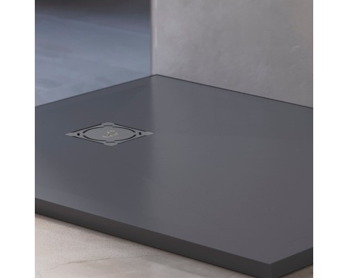 Душевой поддон RGW Stone Tray 80x110 см прямоугольный Графит \ Серый искусственный камень высота 2.5 см