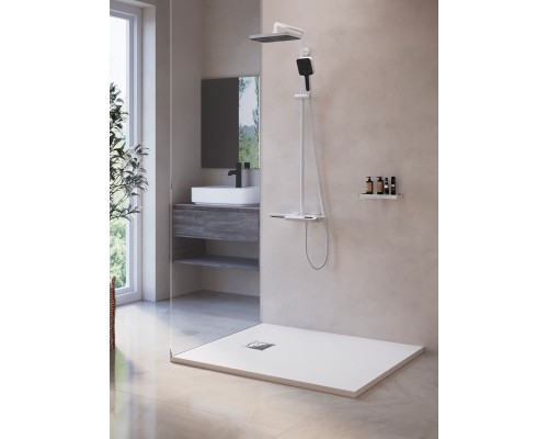 Душевой поддон прямоугольный RGW ST-W белый искусственный камень cерия Stone Tray (80*120*2,5) 16152812-01
