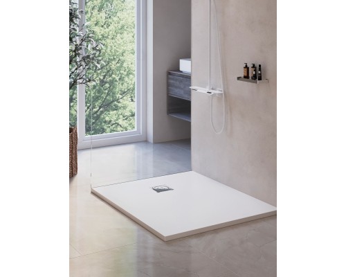 Душевой поддон прямоугольный RGW ST-W белый искусственный камень cерия Stone Tray (80*120*2,5) 16152812-01