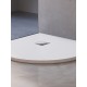 Душевой поддон полукруглый RGW ST/R-W белый искусственный камень cерия Stone Tray (100*100*3) 16153100-01