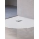 Душевой поддон полукруглый RGW ST/R-W белый искусственный камень cерия Stone Tray (100*100*3) 16153100-01