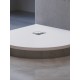 Душевой поддон полукруглый RGW ST/R-W белый искусственный камень cерия Stone Tray (100*100*3) 16153100-01