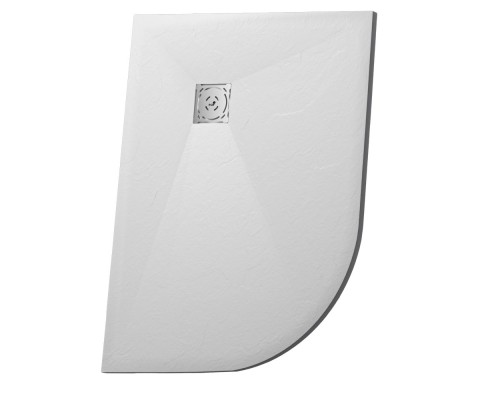 Душевой поддон RGW Stone Tray 90x120 см асимметричный Белый искусственный камень высота 2.5 см