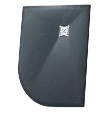 Душевой поддон RGW Stone Tray 90x120 см асимметричный Графит \ Серый искусственный камень высота 2.5 см
