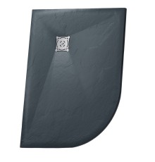 Душевой поддон RGW Stone Tray 90x120 см асимметричный Графит \ Серый искусственный камень высота 2.5 см