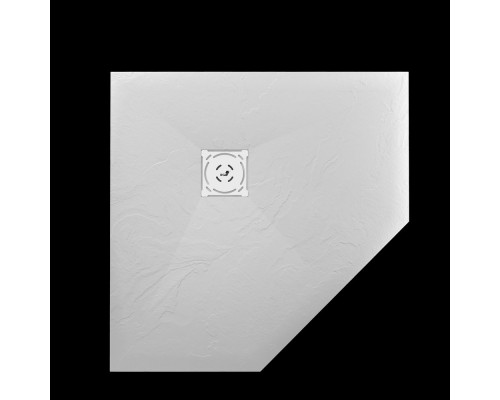 Душевой поддон трапеция RGW ST/T-W белый искусственный камень cерия Stone Tray (80*80*2,5) 16155088-01