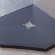 Душевой поддон трапеция RGW ST/T-G графит \ серый искусственный камень cерия Stone Tray (90*90*2,5) 16155099-02
