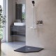 Душевой поддон трапеция RGW ST/T-G графит \ серый искусственный камень cерия Stone Tray (100*100*30) 16155100-02