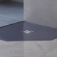Душевой поддон трапеция RGW ST/T-G графит \ серый искусственный камень cерия Stone Tray (100*100*30) 16155100-02