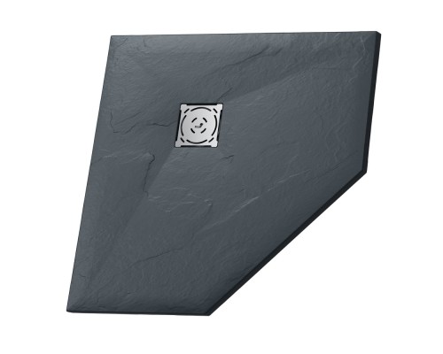 Душевой поддон трапеция RGW ST/T-G графит \ серый искусственный камень cерия Stone Tray (100*100*30) 16155100-02