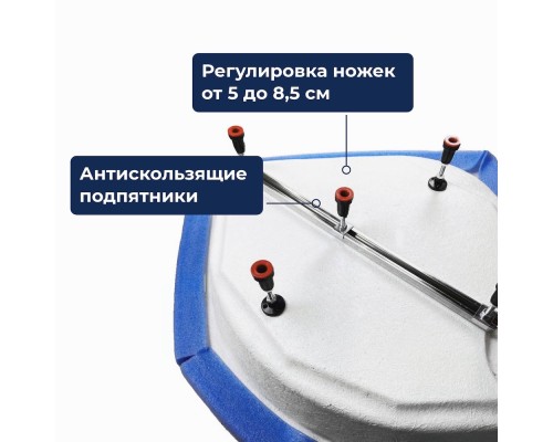 Душевой поддон прямоугольный RGW B/CL-S белый акрил cерия Acryl (90*100) 16180290-51