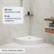 Душевой поддон полукруглый RGW LUX/TN-P белый акрил cерия Acryl (80*80) 16180488-41