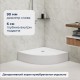 Душевой поддон полукруглый RGW STYLE P белый акрил cерия Acryl (90*90) 16180499-11