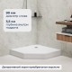 Душевой поддон трапеция RGW LUX/TN-TR белый акрил cерия Acryl (100*100*150) 16180500-41