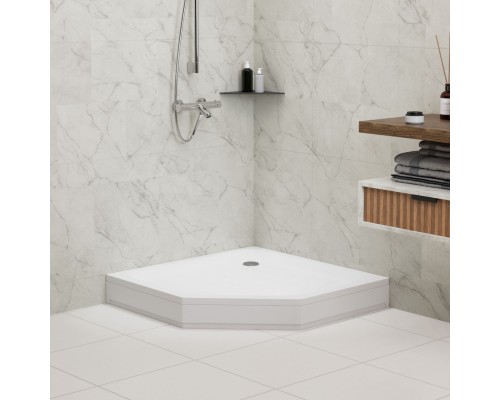 Душевой поддон трапеция RGW LUX/TN-TR белый акрил cерия Acryl (100*100*150) 16180500-41