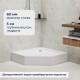 Душевой поддон трапеция RGW STYLE-TR белый акрил cерия Acryl (90*90) 16180599-11