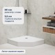 Душевой поддон трапеция RGW LUX/TN-TR белый акрил cерия Acryl (90*90*150) 16180599-41