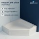 Душевой поддон трапеция RGW BT/CL-S белый акрил cерия Acryl (90*90) 16180599-51