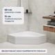 Душевой поддон трапеция RGW BT/CL-S белый акрил cерия Acryl (90*90) 16180599-51