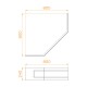 Панель фронтальная для душевого поддона RGW Acrylic BT/CL-S 80х80 см 16230713-80