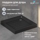 Поддон для душа квадратный керамический RGW CR B черный Керамические cерия CER (90*90*100) 19170199-04